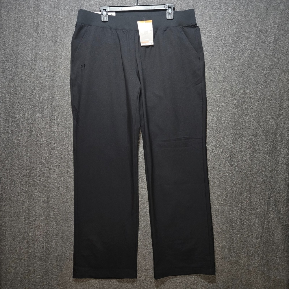 Under Armour Women s Loose All Season Track Pants Sz XL Black NWT Gym Running‎